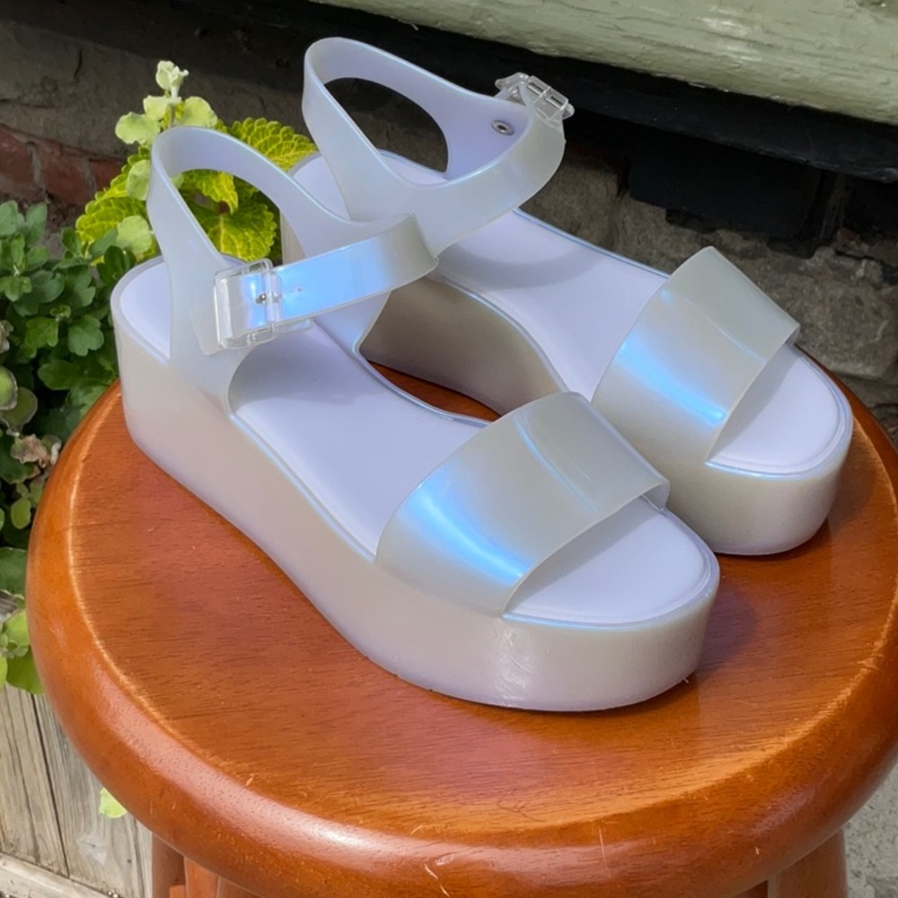 Women's Pearlized Platform Sandals